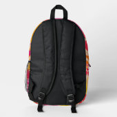 Sac à dos tropical | Imprimé feuille de palmier et (Verso)