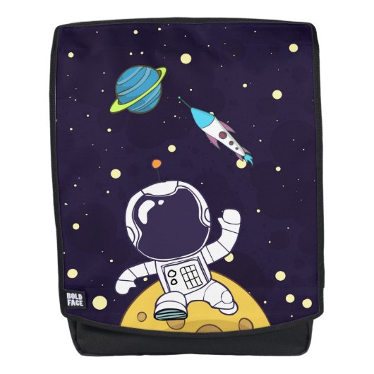 Sac À Dos Un astronaute spatial flotte dans l'espace (Devant)