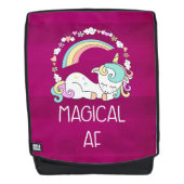 Sac À Dos Unicorne drôle dire magique AF (Devant)
