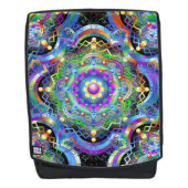 Sac À Dos Univers Mandala Couleurs Psychédéliques (Devant)