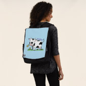 Sac À Dos Vache mignonne en vert dessin animé sur le terrain (Porté)