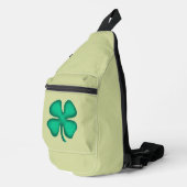Sac à dos vert clair Trèfle irlandais Lucky 4 Leaf (Coin droit)
