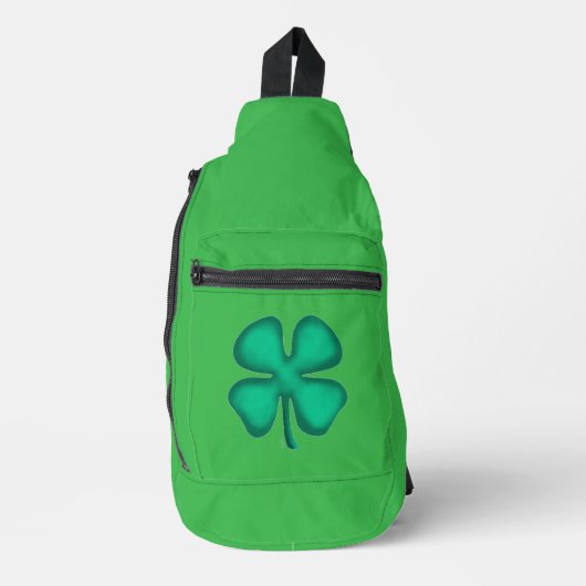 Sac à dos vert Lucky 4 Leaf Irish Clover (Recto)