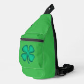 Sac à dos vert Lucky 4 Leaf Irish Clover (Coin droit)