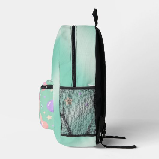 Sac à dos vert pastel – Voyage esthétique minimali (Droite)