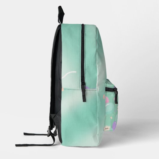 Sac à dos vert pastel – Voyage esthétique minimali (Gauche)