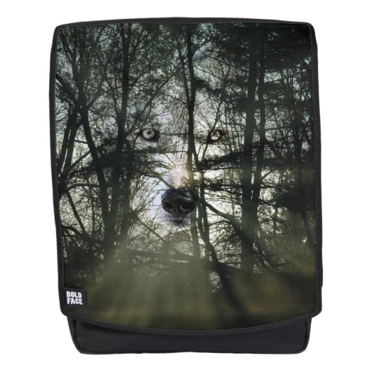 Sac À Dos Visage fantomatique de loup (Devant)