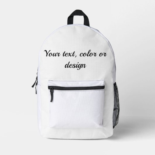 Sac à dos - Votre texte, couleur ou design (Recto)