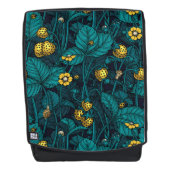 Sac À Dos Wild strawberries, yellow and blue (Devant)