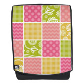 Sac À Dos Zigzag, Chevron, Pois, En vichy, Patchwork (Devant)