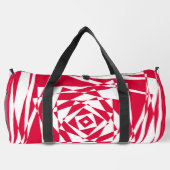 Sac à double illusion Abstrait blanc et rouge - Gr (Verso)