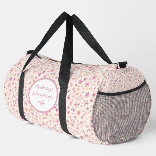 Sac À Double Modèle Floral Rose Et Violet (Coin droit)