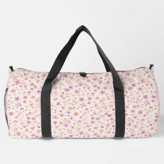 Sac À Double Modèle Floral Rose Et Violet (Verso)