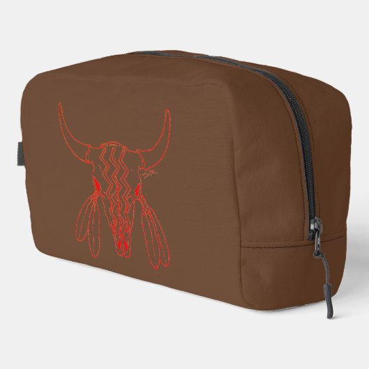Sac à double Red Ghost Dance Buffalo marron (Coin droit)