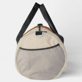 Sac à duffel Brown, gris, ivoire et personnalisé (Droite)