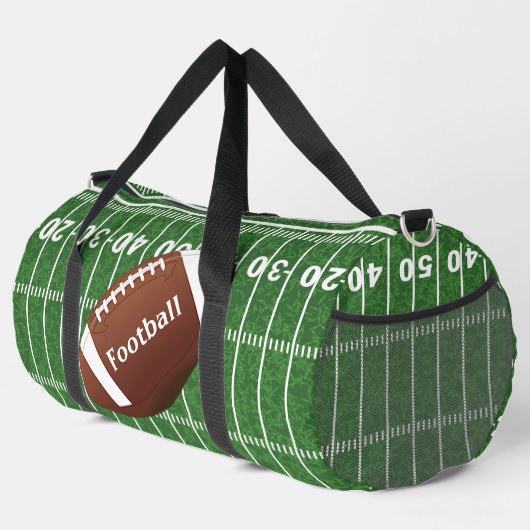 Sac à duffel de conception de football (Coin droit)