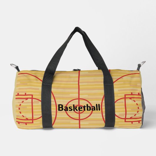 Sac à duffet de conception de terrain de basket (Recto)