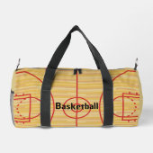 Sac à duffet de conception de terrain de basket (Verso)