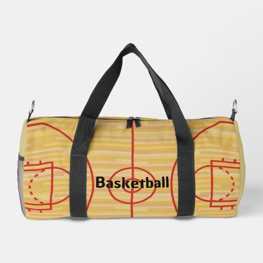 Sac à duffet de conception de terrain de basket (Verso)