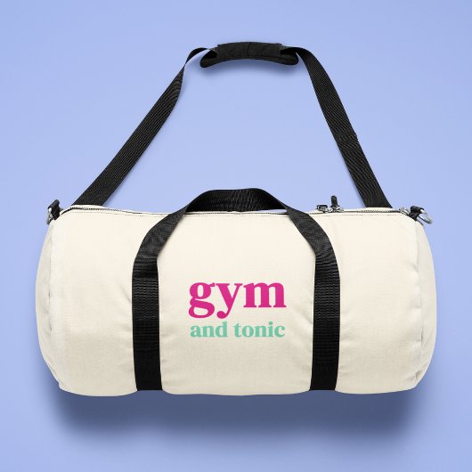 Sac à duffet Gym et Tonic Citation Art