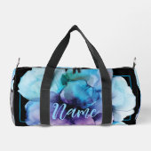Sac à duffle personnalisé de 19 po - Fleur aquarel (Verso)