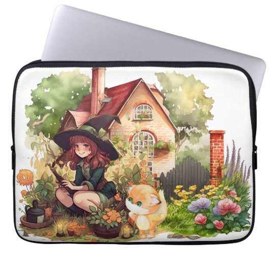 Sac À Électronique De Petite Sorcière Et Renard Mi (Devant)