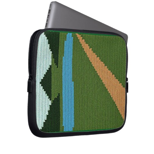 Sac à électronique en crochet artisanal imprimé ro (Devant droit)