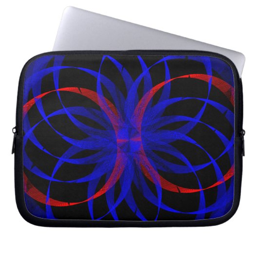 Sac À Électronique Géométrique Double Myrtille (Devant)