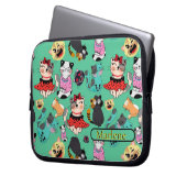 Sac À Électronique Monogrammé Drôles De Chats (devant gauche)