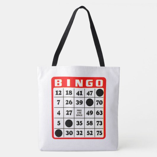 Sac à épaule de la carte de bingo (Devant)