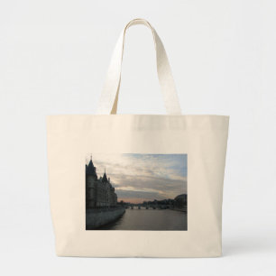 Sac à épicerie élégant avec beau coucher de soleil