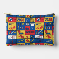 Sac à fermeture éclair motif football Haïti