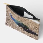 Sac à fermeture éclair Paon bleu indien (Ouvrir)