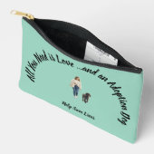 Sac à fermeture éclair petit thème chien adopté (Ouvrir)