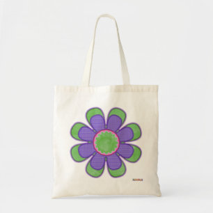 Sac à fleurs à chèque vert pourpre