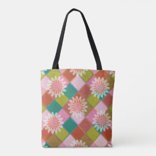 Sac à fleurs en marguerite des années 70