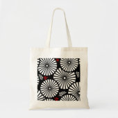 Sac à fleurs noir rétro (Devant)