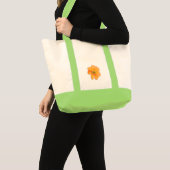 Sac à fleurs Orange Retro/PopArt (Devant (produit))