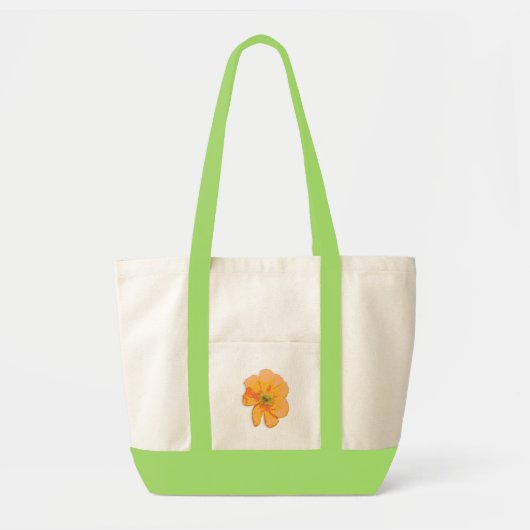 Sac à fleurs Orange Retro/PopArt (Devant)