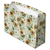 Sac à fleurs Tournesols et Bourdons (Dos Angle)