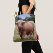 Sac à impression Highland Cow (De près)