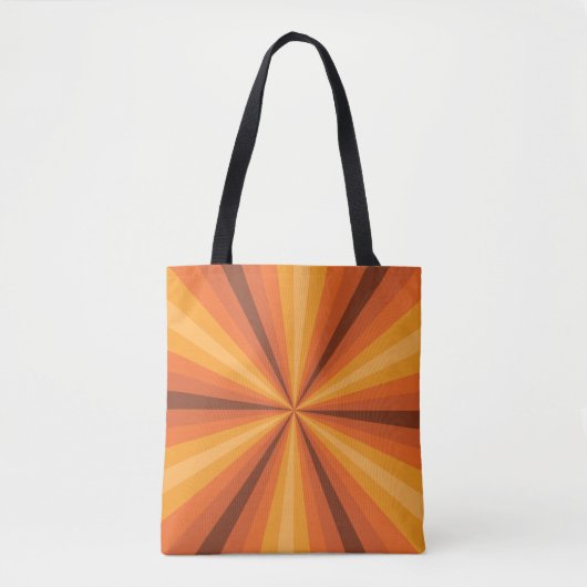 Sac à impression orange illusion d'optique (Devant)