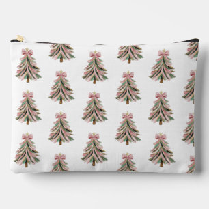 Sac à imprimé de Noël à coups de pinceau rose et v