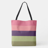 Sac à langer à monogramme rayé Pretty Posies (Dos)