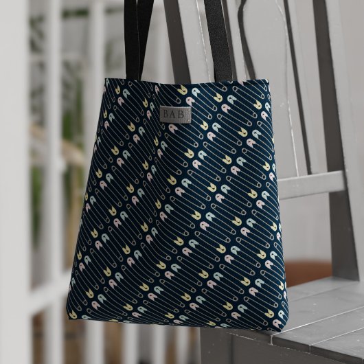 Sac à langer moderne pour bébé avec motif d'épingl