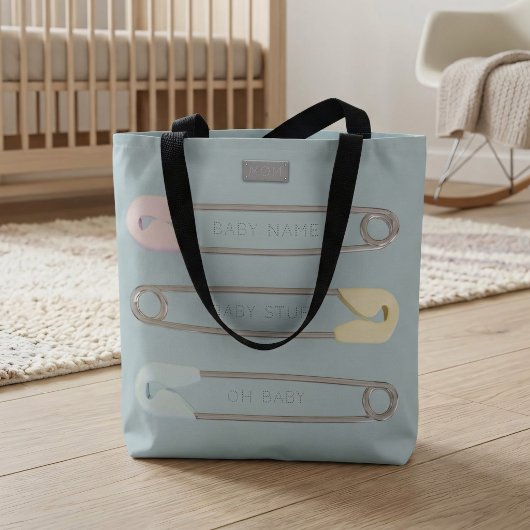 Sac à langer moderne pour bébé garçon avec épingle