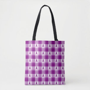 Sac à main à carreaux pour la sensibilisation au c