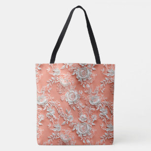 Sac à main à épaulette large en dentelle florale c