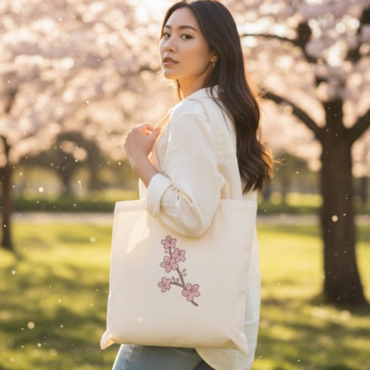Sac à main à fleurs rose branchées de printemps