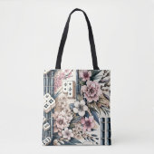 Sac à main à impression florale "C'est l'heure du (Devant)